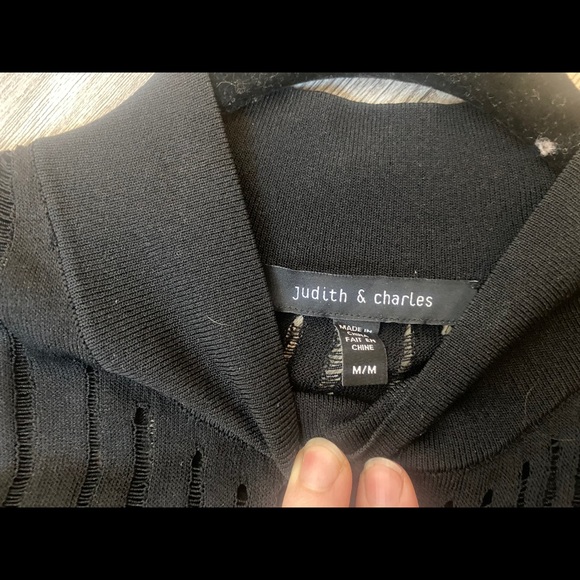 Judith and Charles Black Ribbed Tank - Picture 4 of 4